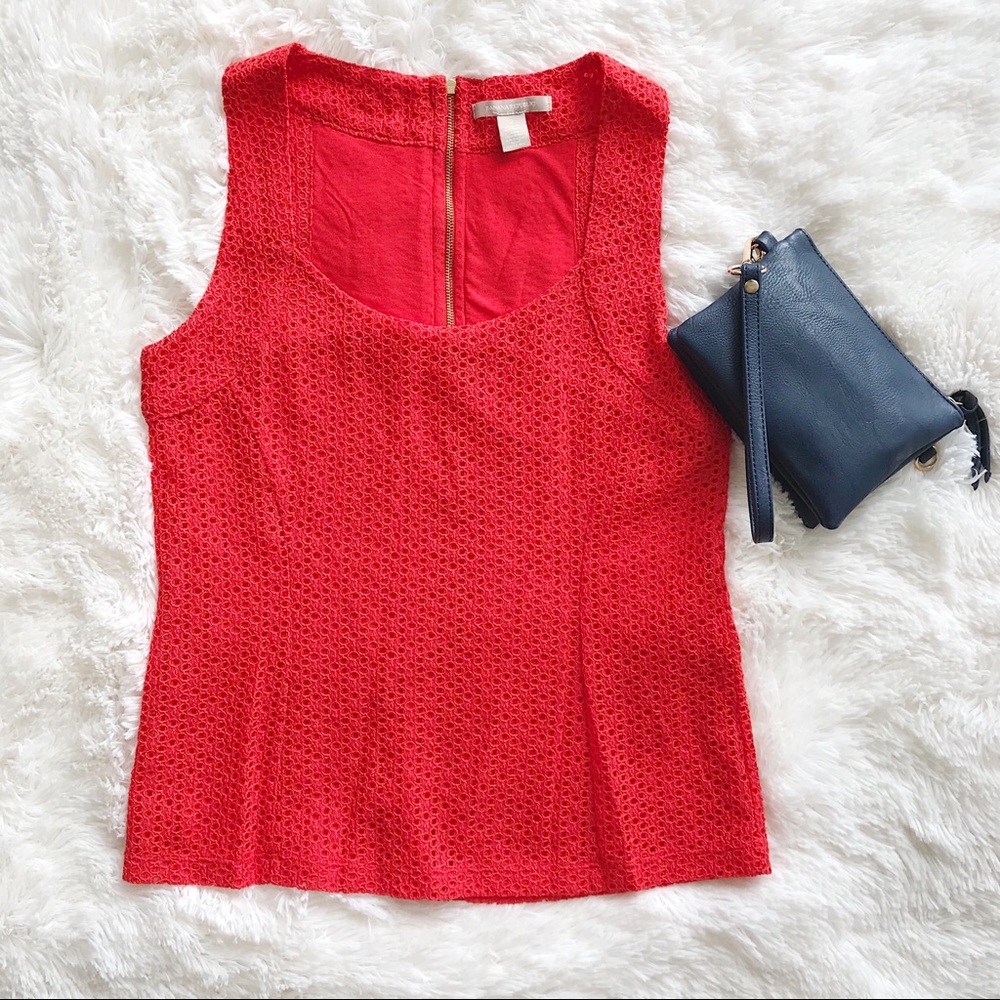 Banana Republic orange sleeveless top - Picture 7 of 8